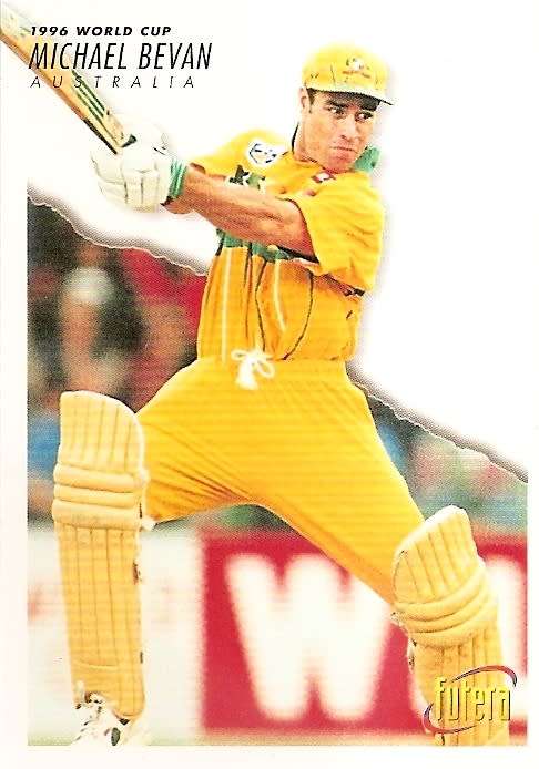 MICHAEL BEVAN - 1996 FUTERA CRICKET WORLD CUP COLLECTION - BASE TRADING CARD 38