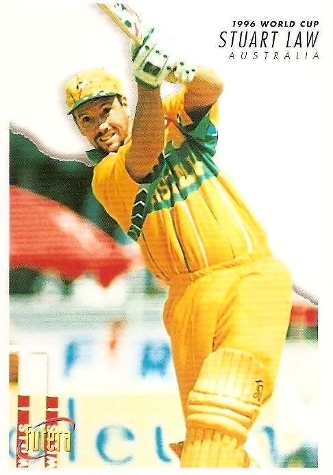 STUART LAW - 1996 FUTERA CRICKET WORLD CUP COLLECTION - BASE TRADING CARD 46