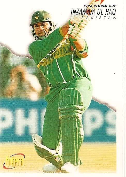 INZAMAN UL HAQ (Pakistan) - 1996 FUTERA CRICKET WORLD CUP COLLECTION - BASE TRADING CARD 37