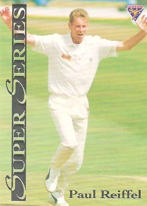 PAUL REIFFEL - FUTERA 1994 CRICKET `SUPER SERIES`  COLLECTION - FOIL `INSERT` TRADING CARD SS16