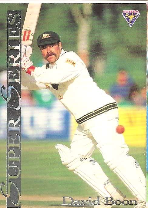 DAVID BOON- FUTERA 1994 CRICKET `SUPER SERIES`  COLLECTION - FOIL `INSERT` TRADING CARD SS11