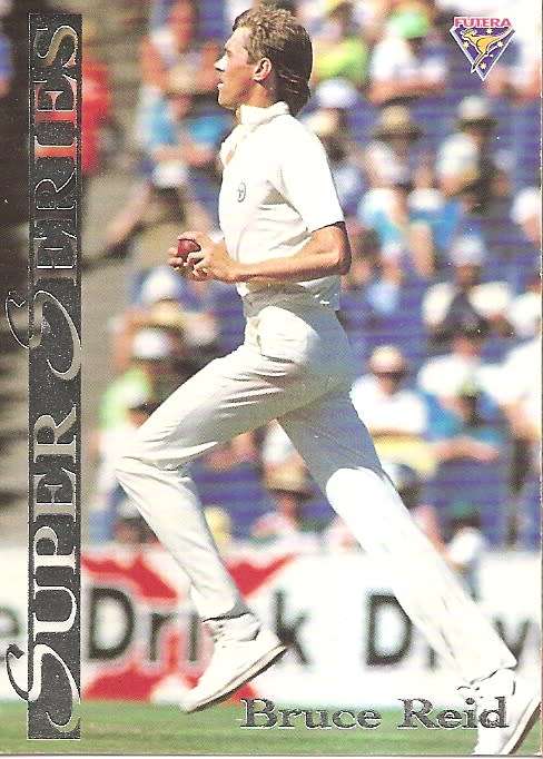 BRUCE REID - FUTERA 1994 CRICKET `SUPER SERIES`  COLLECTION - FOIL `INSERT` TRADING CARD SS8