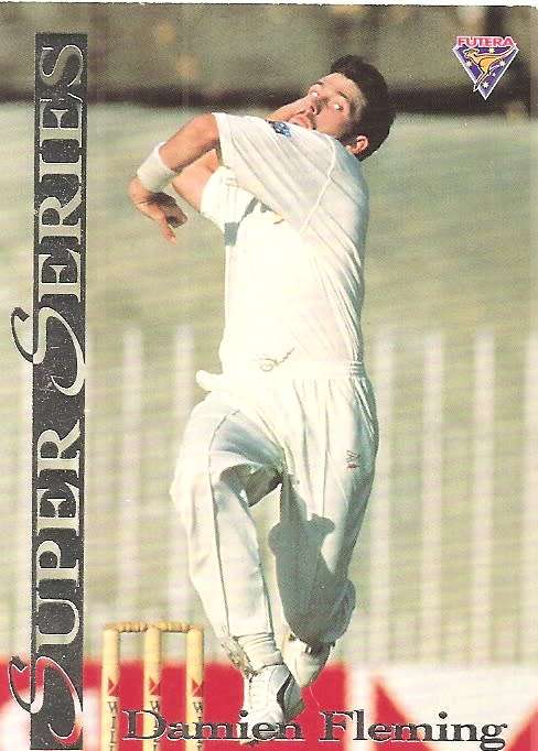 DAMIEN FLEMING - FUTERA 1994 CRICKET `SUPER SERIES`  COLLECTION - FOIL `INSERT` TRADING CARD SS22