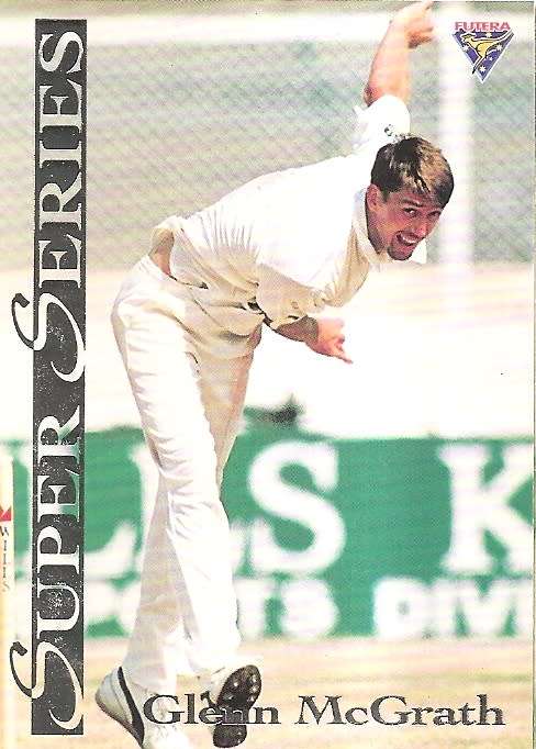 GLEN McGRATH - FUTERA 1994 CRICKET `SUPER SERIES`  COLLECTION - FOIL `INSERT` TRADING CARD SS17