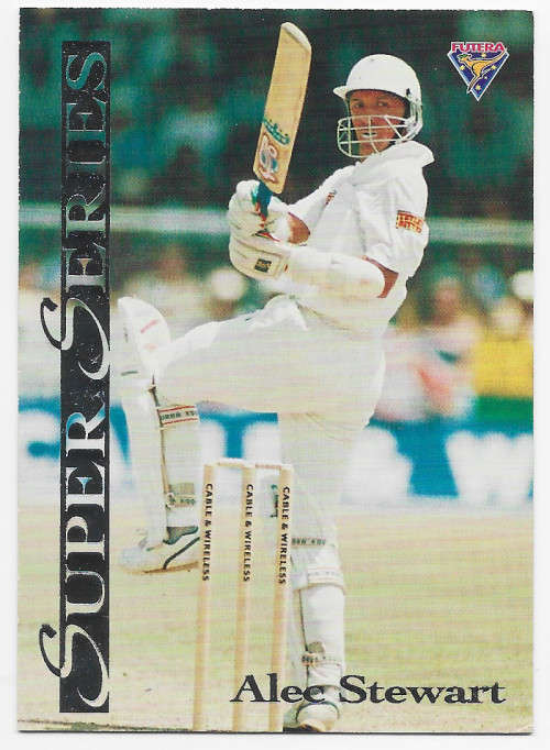 ALEC STEWART - FUTERA 1994 CRICKET `SUPER SERIES`  COLLECTION - FOIL `INSERT` TRADING CARD SS24