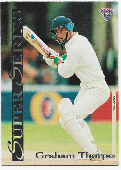 GRAHAM THORPE - FUTERA 1994 CRICKET `SUPER SERIES`  COLLECTION - FOIL `INSERT` TRADING CARD SS29