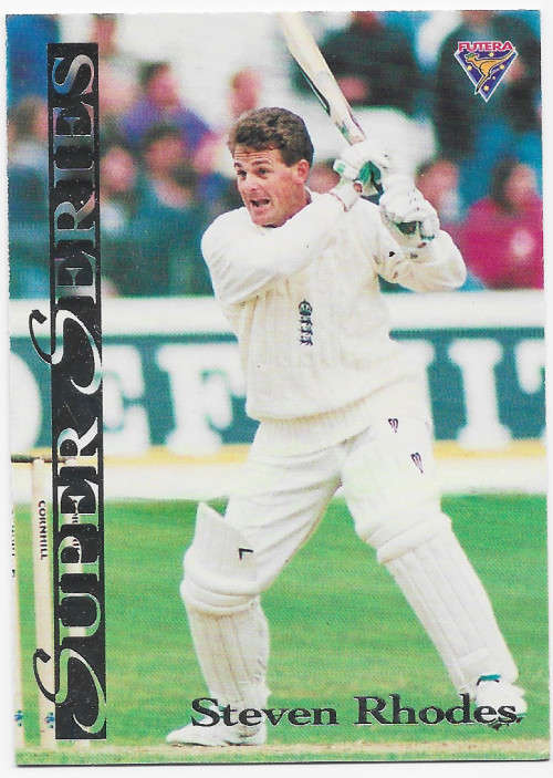 STEVEN RHODES - FUTERA 1994 CRICKET `SUPER SERIES`  COLLECTION - FOIL `INSERT` TRADING CARD SS31