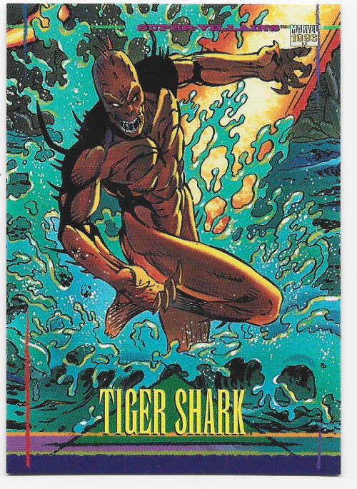 TIGER SHARK - MARVEL UNIVERSE 1993 -  TRADING CARD 71