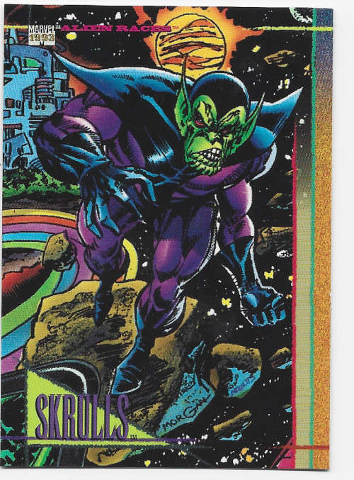 SKRULLS - MARVEL UNIVERSE 1993 -  TRADING CARD 123