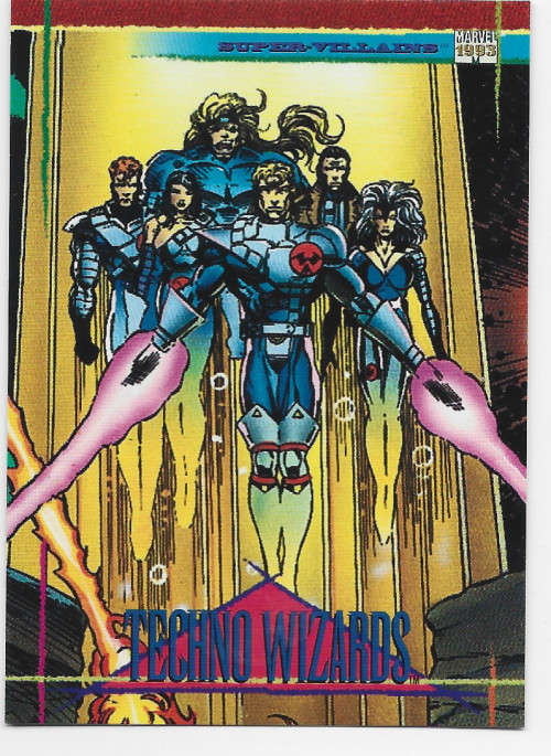 TECHNO WIZARDS - MARVEL UNIVERSE 1993 -  TRADING CARD 128