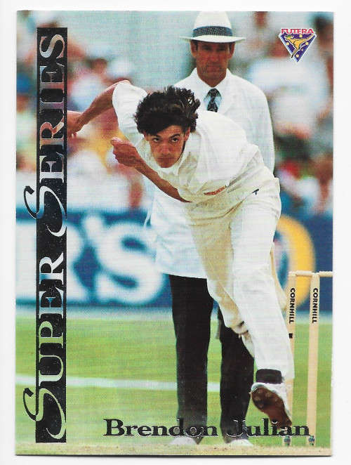 BRENDAN JULIAN - FUTERA 1994 CRICKET `SUPER SERIES`COLLECTION - FOIL `INSERT` TRADING CARD SS15