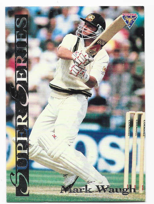 MARK WAUGH - FUTERA 1994 CRICKET `SUPER SERIES`COLLECTION - FOIL `INSERT` TRADING CARD SS10