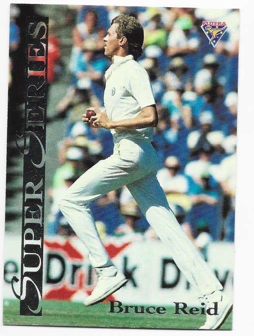BRUCE REID - FUTERA 1994 CRICKET `SUPER SERIES`COLLECTION - FOIL `INSERT` TRADING CARD SS8