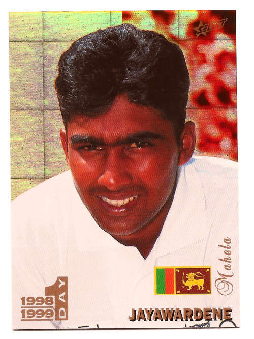 MAHELA JAYAWARDENE - SELECT `CRICKET COLLECTION` 1998/99 - GOLD PARALLEL FOIL CARD 75