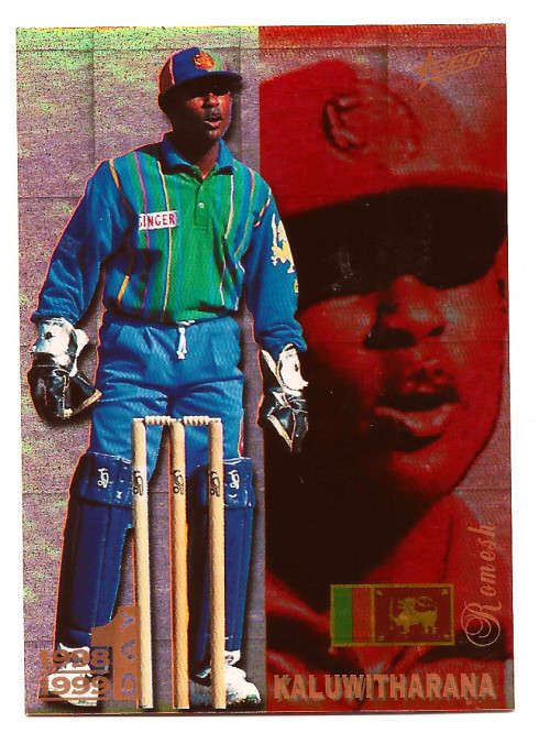 ROMESH KALUWITHARANA - SELECT `CRICKET COLLECTION` 1998/99 - GOLD PARALLEL FOIL CARD 76