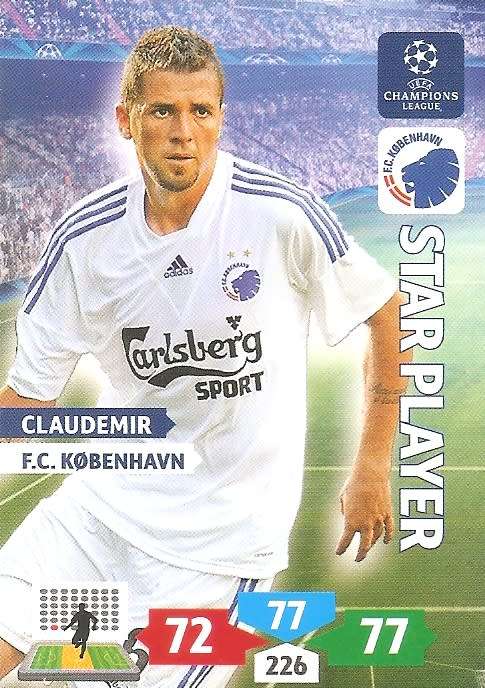 CLAUDEMIR (Kobenhavn) - PANINI `CHAMPIONS LEAGUE` 2013/14 - `STAR PLAYER` TRADING CARD