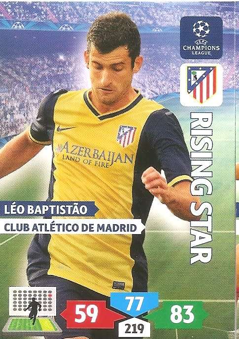 LEAO BATISTAO (A. Madrid) - PANINI `CHAMPIONS LEAGUE` 2013/14 - `RISING STAR` TRADING CARD