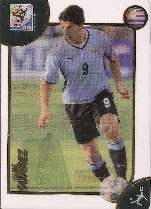 LUIS SUAREZ - PANINI PREMIUM `WORLD CUP 2010` - PREMIUM `ULTRA ACETATE` TRADING CARD