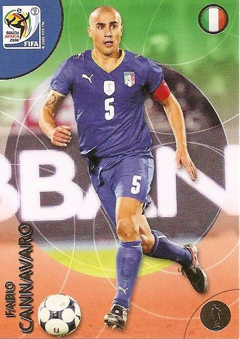 FABIO CANNAVARO - PANINI PREMIUM `WORLD CUP 2010` - PREMIUM `BASE` TRADING CARD 125