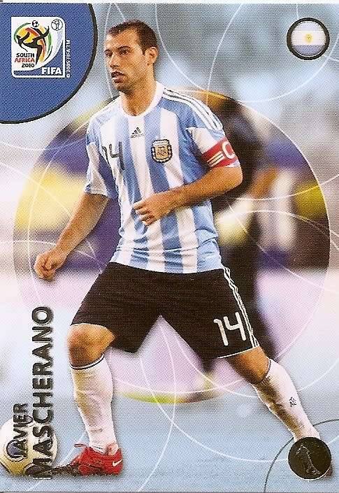 JAVIER MASCHERANO - PANINI PREMIUM `WORLD CUP 2010` - PREMIUM `BASE` TRADING CARD 40