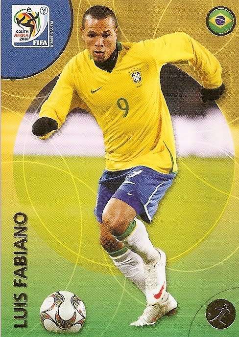 LUIS FABIANO - PANINI PREMIUM `WORLD CUP 2010` - PREMIUM `BASE` TRADING CARD 57