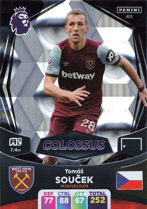 THOMAS SOUSEK - PANINI English Premier League 2023/24 -FOIL `COLOSSUS` TRADING CARD 405