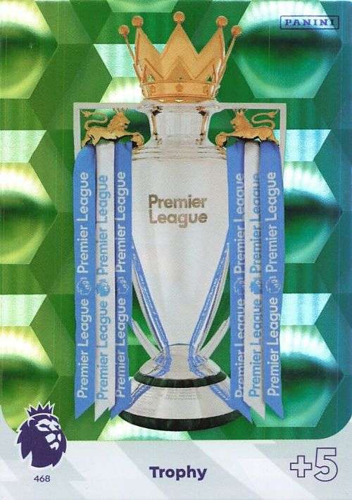 TROPHY - PANINI English Premier League 2023/24 -  FOIL `EPL TROPHY` TRADING CARD 468