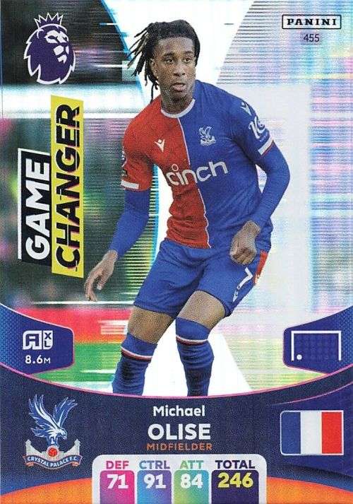 MICHAEL OLISE - PANINI English Premier League 2023/24 -FOIL `GAME CHANGER` TRADING CARD 455