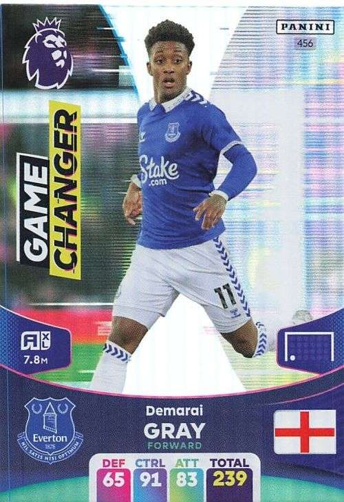 DEMARAI GRAY - PANINI English Premier League 2023/24 -FOIL `GAME CHANGER` TRADING CARD 456