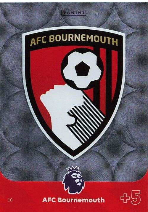 BOURNEMOUTH - PANINI English Premier League 2023/24 -FOIL `CLUB BADGE` TRADING CARD 10