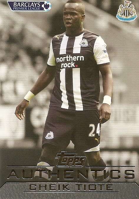 CHEIK TIOTE - TOPPS `AUTHENTICS` 2012 - BASE TRADING CARD
