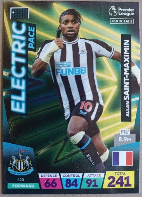 NEWCASTLE UNITED - PANINI English Premier League 2022/23 - COMPLETE TEAM SET of 23 TRADING CARDS