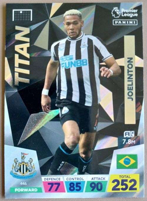 NEWCASTLE UNITED - PANINI English Premier League 2022/23 - COMPLETE TEAM SET of 23 TRADING CARDS