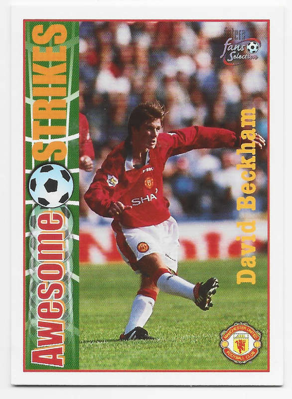 DAVID BECKHAM - FUTERA `MANCHESTER UNITED` FANS SELLECTION 1997 - BASE TRADING CARD 55