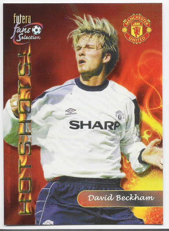 DAVID BECKHAM - FUTERA `MANCHESTER UNITED` FANS SELLECTION 2000 - TRADING CARD 148