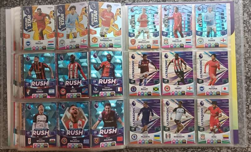 PANINI English Premier League 23/2024 -  COMPLETE 459 TRADING CARD COLLECTION - NO Golden Ballers