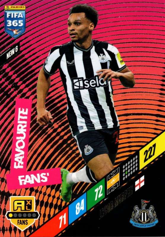 JACOB MURPHY - PANINI `FIFA 365 COLLECTION` 2024 - `FANS FAVOURITE` FOIL TRADING CARD NEW6