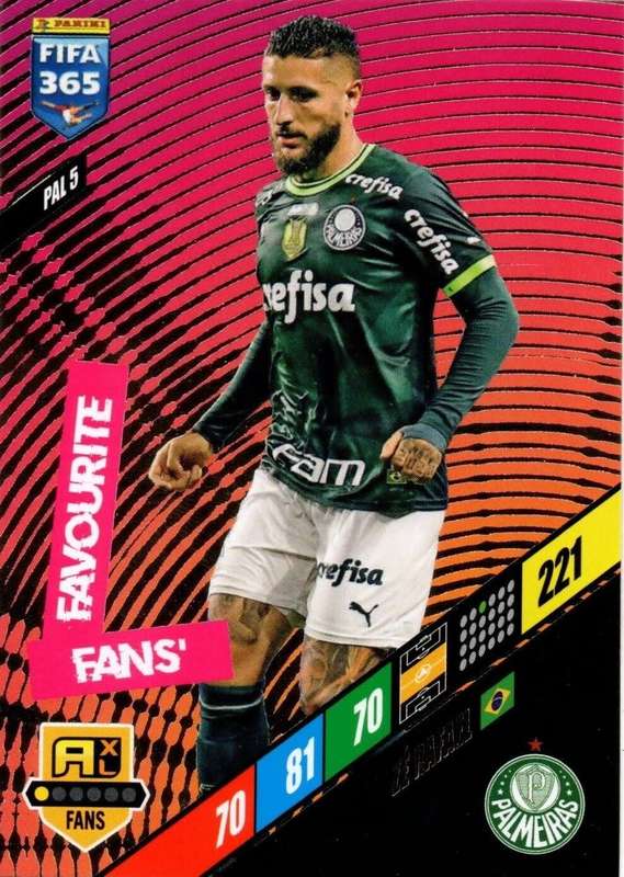 ZE RAFAEL - PANINI `FIFA 365 COLLECTION` 2024 - `FANS FAVOURITE` FOIL TRADING CARD PAL5