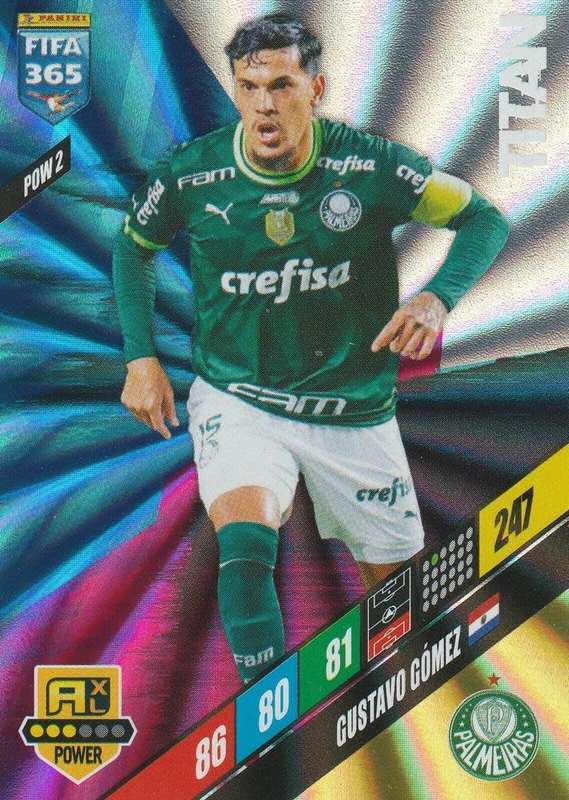 GUSTAVO GOMEZ - PANINI `FIFA 365 COLLECTION` 2024 - `TITTAN` FOIL TRADING CARD POW2