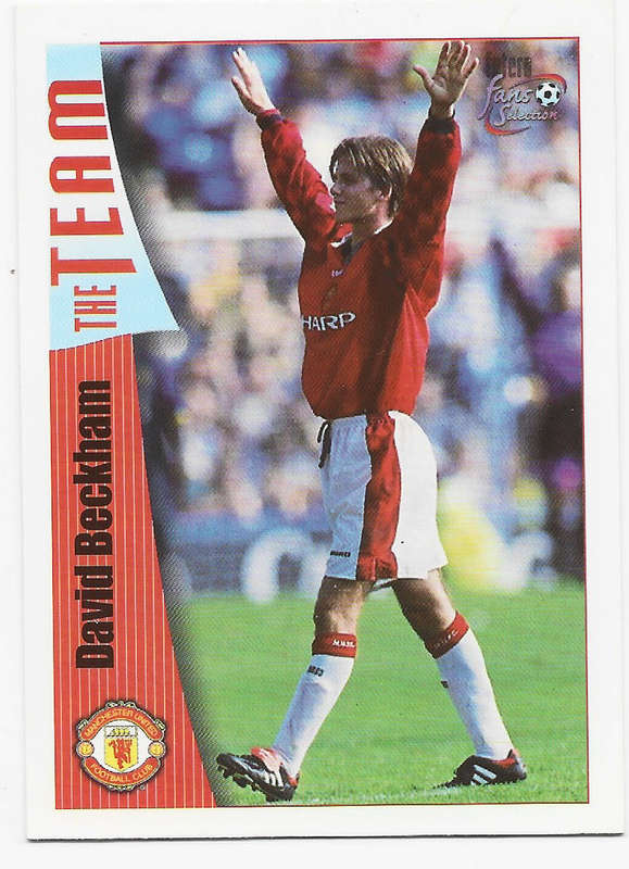 DAVID BECKHAM - FUTERA `MANCHESTER UNITED` FANS SELLECTION 1997 - BASE TRADING CARD 18