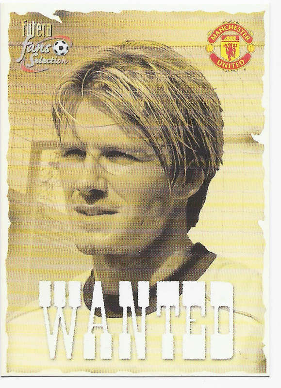 DAVID BECKHAM - FUTERA `MANCHESTER UNITED` FANS SELLECTION 2000 - BASE TRADING CARD 196