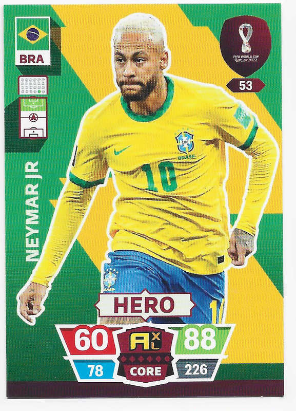 NEYMAR Jr - PANINI `FIFA WORLD CUP 2022` COLLECTION - BASE TRADING CARD
