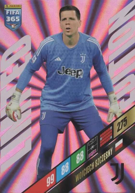 WOJCIECH SZCZESNY - PANINI `FIFA 365 COLLECTION` 2024 - `LIMITED EDITION` FOIL TRADING CARD
