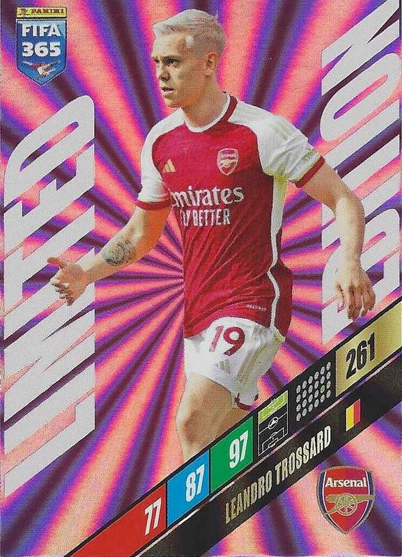 LEANDRO TROSSARD - PANINI `FIFA 365 COLLECTION` 2024 - `LIMITED EDITION` FOIL TRADING CARD