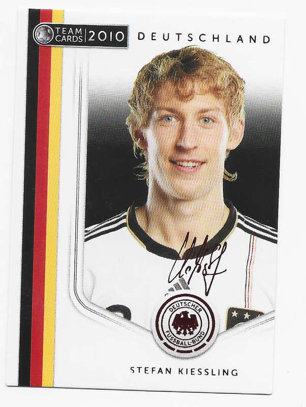 STEFAN KIESSLING (Germany) - PANINI `Germany W/Cup 2010`COLLECTION -  Printed `SIGNED`TRADING CARD