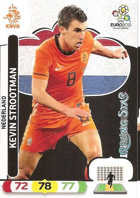 KEVIN STROOTMAN - PANINI  `UEFA EURO 2012`  EDITION - `RISING STAR` TRADING CARD