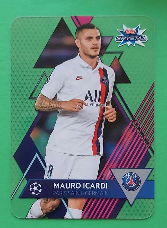 MAURO ICARDI - TOPPS `CRYSTAL` 2020 - ULTRA CLEAR `ACETATE` TRADING CARD 80
