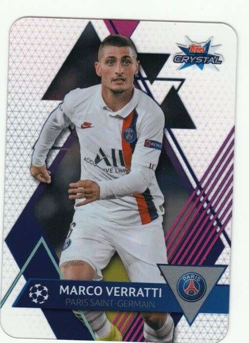 MARCO VERRATTI - TOPPS `CRYSTAL` 2020 - ULTRA CLEAR `ACETATE` TRADING CARD 78