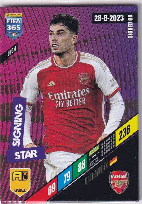 KAI HAVERTZ  - PANINI `FIFA 365 COLLECTION` 2024 UPDATES - `STAR SIGNING` FOIL TRADING CARD UPG4