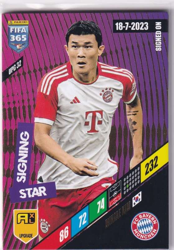 MINIAE KIM  - PANINI `FIFA 365 COLLECTION` 2024 UPDATES - `STAR SIGNING` FOIL TRADING CARD UPG32